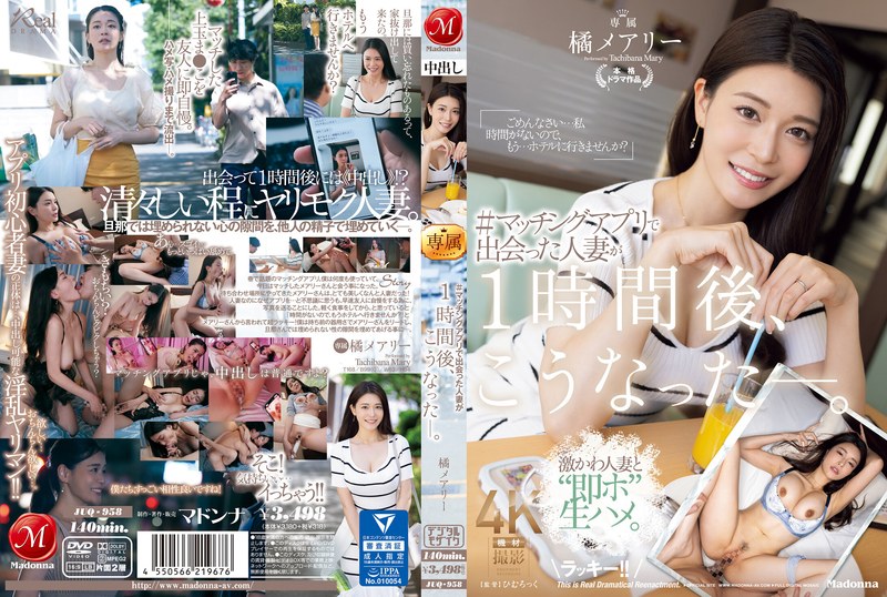 JUQ-958 ผู้หญิงแต่งงานจากแอปหาคู่นัดเย็ด 1 ชม. แมรี่ ทาจิบานะ UNCEN